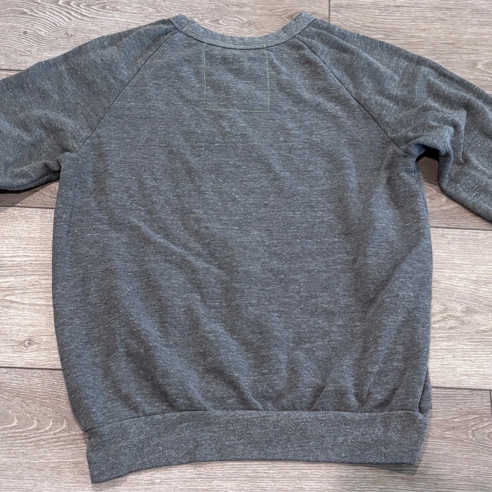 Aviator Nation Sweatshirt Sweatpants Set Womens Medium Gray Bolt Lounge Casual - Picture 7 of 14
